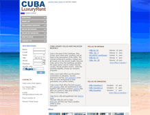 Tablet Screenshot of cubaluxuryrent.com